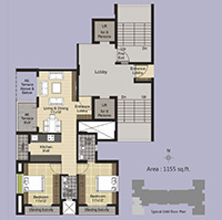 2BHK Living Space